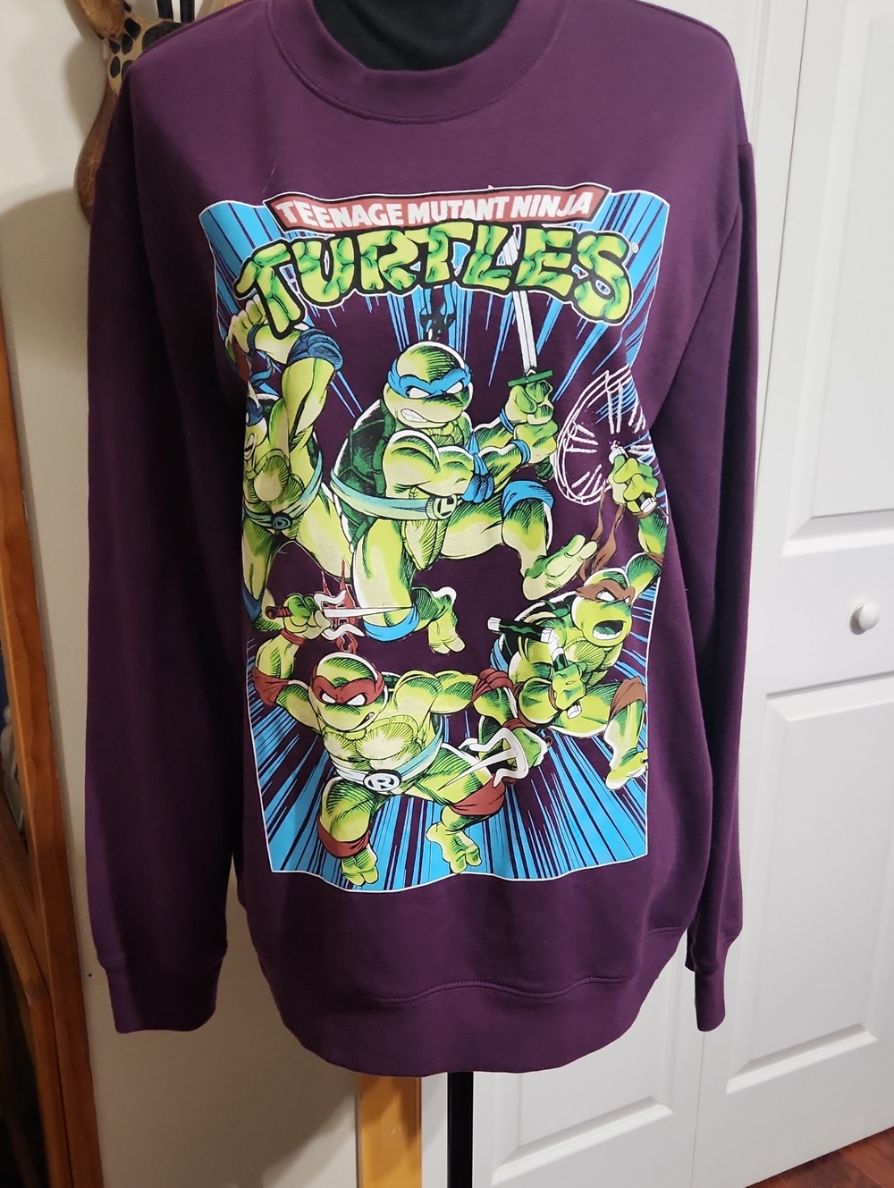 Nickelodeon Purple Teenage Mutant Ninja Turtles Graphic Sweatshirt